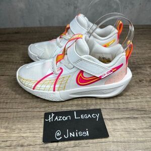 Nike~Girl’s~GT Cut 3 PS~Summit White Arctic Orange~Sneakers~Size 12C